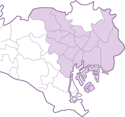東京都北区の地図